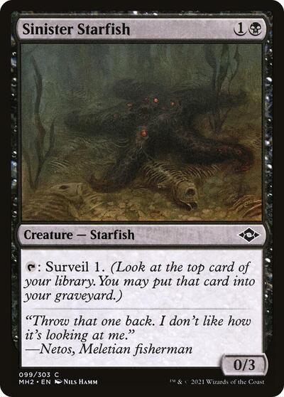 Sinister Starfish (MH2) #99 Common (Foil Lightly Played) Modern Horizons 2 Magic: The Gathering: 2021