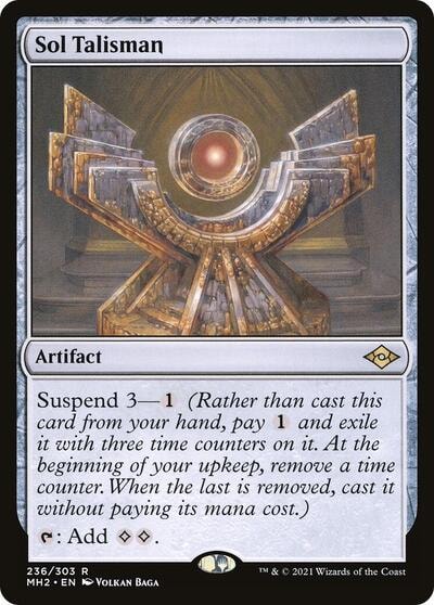 Sol Talisman (MH2) #236 Rare (Lightly Played) Modern Horizons 2 Magic: The Gathering: 2021