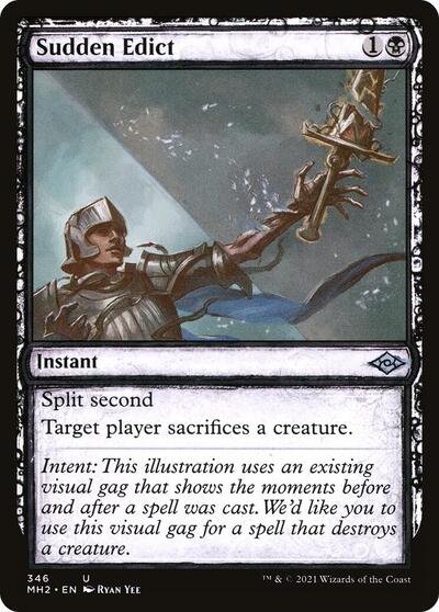 Sudden Edict Showcase (MH2) #346 Uncommon (Lightly Played) Modern Horizons 2 Magic: 2021