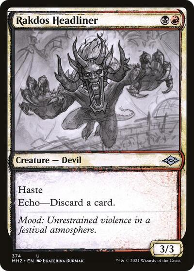 Rakdos Headliner Showcase (MH2) #374 Uncommon (Lightly Played) Modern Horizons 2 Magic: The Gathering: 2021