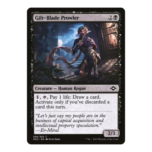 Gilt-Blade Prowler (MH2) #86 Common (Lightly Played) Modern Horizons 2 Magic: The Gathering: 2021