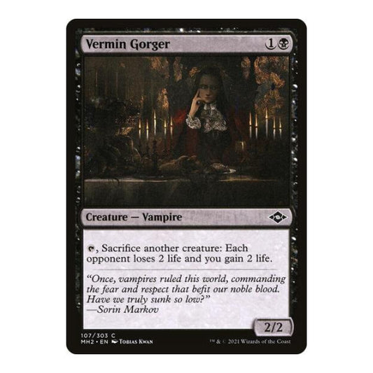 Vermin Gorger (MH2) #107 Common (Lightly Played) Modern Horizons 2 Magic: The Gathering: 2021
