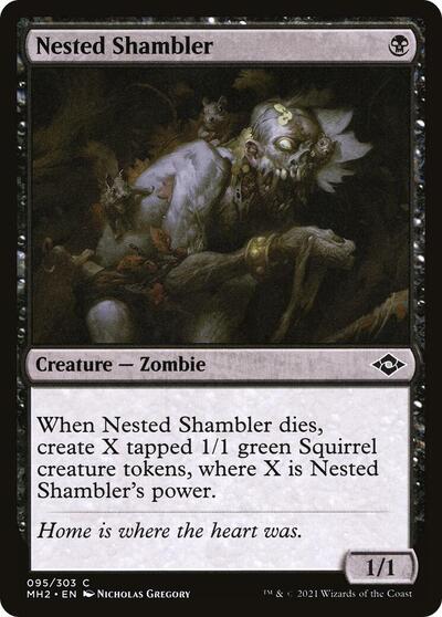 Nested Shambler (MH2) #95 Common (Foil Lightly Played) Modern Horizons 2 Magic: The Gathering: 2021