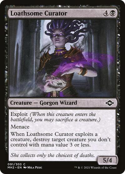 Loathsome Curator (MH2) #91 Common (Foil Lightly Played) Modern Horizons 2 Magic: The Gathering: 2021