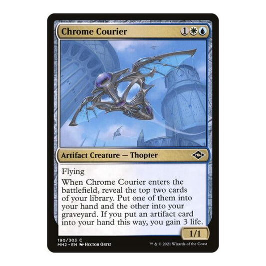 Chrome Courier (MH2) #190 Common (Lightly Played) Modern Horizons 2 Magic: The Gathering: 2021