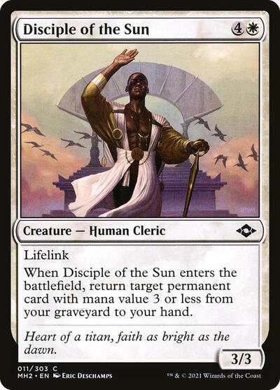 Disciple of the Sun (MH2) #11 Common (Foil Lightly Played) Modern Horizons 2 Magic: The Gathering: 2021