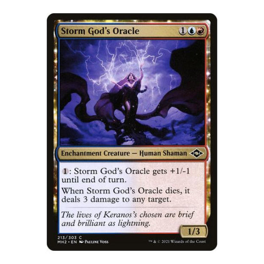 Storm God's Oracle (MH2) #213 Common (Lightly Played) Modern Horizons 2 Magic: The Gathering: 2021