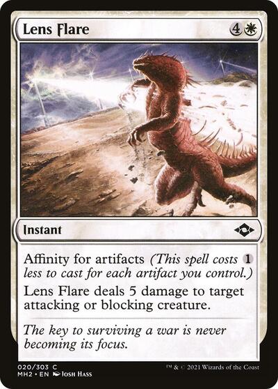 Lens Flare (MH2) #20 Common (Foil Lightly Played) Modern Horizons 2 Magic: The Gathering: 2021