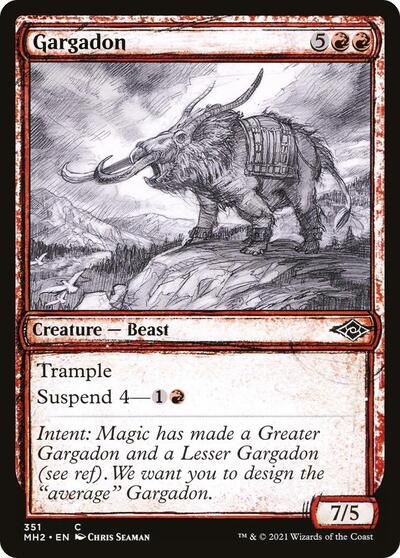 Gargadon Showcase (MH2) #351 Common (Lightly Played) Modern Horizons 2 Magic: The Gathering: 2021