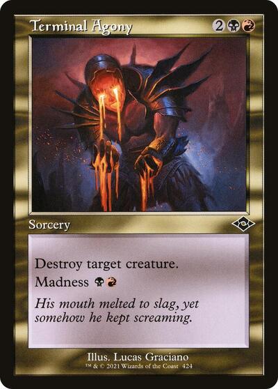 Terminal Agony Retro Frame (MH2) #424 Common (Lightly Played) Modern Horizons 2 Magic: The Gathering: 2021