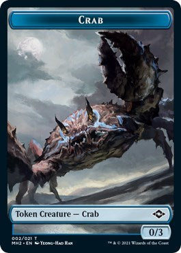 Crab Token (MH2) #2 T (Lightly Played) Modern Horizons 2 Magic: The Gathering: 2021
