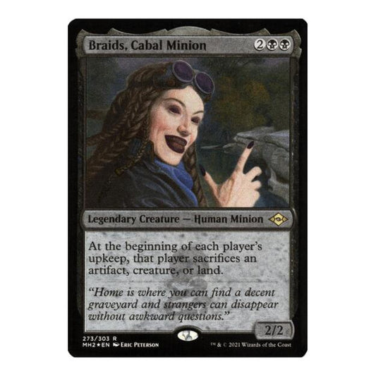 Braids, Cabal Minion (Foil Etched) (MH2) #273 Rare (Foil Near Mint) Modern Horizons 2 Magic: The Gathering: 2021