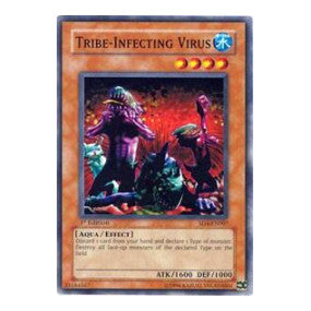 Tribe-Infecting Virus (SD4) #SD4-EN007 Common (1st Edition Heavily Played) Structure Deck: Fury from the Deep YuGiOh: 2005