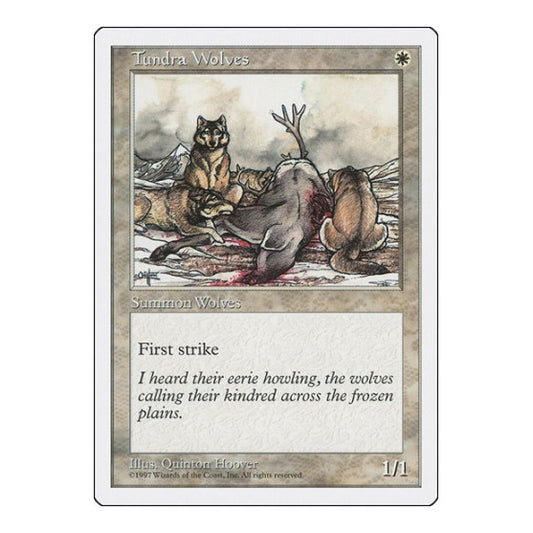 Tundra Wolves (5ED) #66 Common (Moderately Played) Fifth Edition Magic: The Gathering: 1997