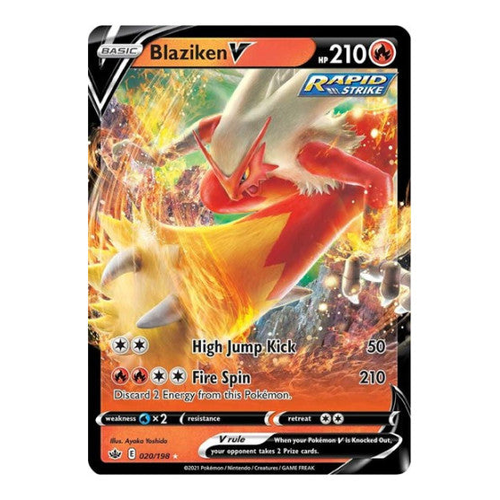 Blaziken V (SWSH06) #020/198 Ultra Rare SWSH06: Chilling Reign Pokemon: 2021