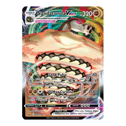 Sandaconda VMAX (SWSH06) #090/198 Ultra Rare SWSH06: Chilling Reign Pokemon: 2021