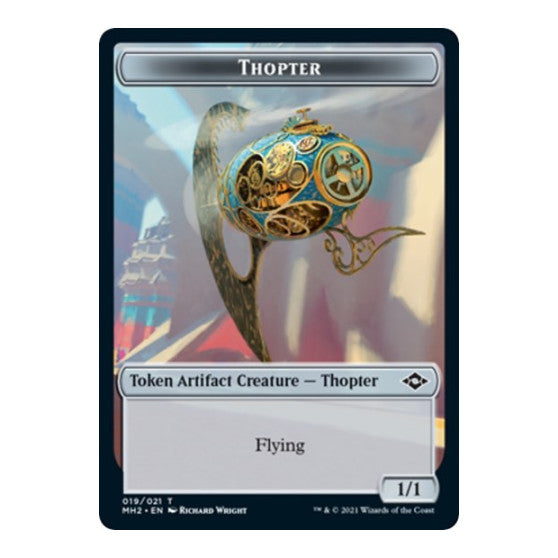 Thopter // Zombie Army Double-Sided Token (MH2) #19 // 7 T (Moderately Played) Modern Horizons 2 Magic: The Gathering: 2021