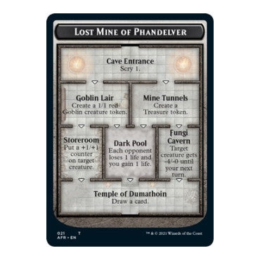 Lost Mine of Phandelver // Skeleton Double-Sided Token (AFR) #21 // 6 Token Adventures in the Forgotten Realms Magic: The Gathering: 2021