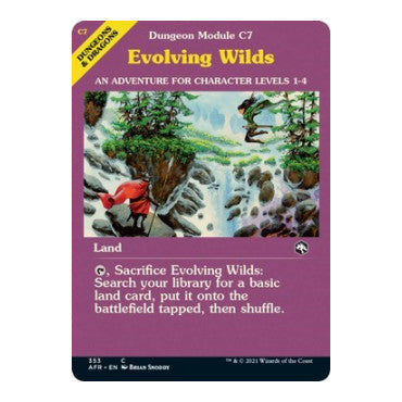 Evolving Wilds Dungeon Module (AFR) #353 Common Adventures in the Forgotten Realms Magic: The Gathering: 2021