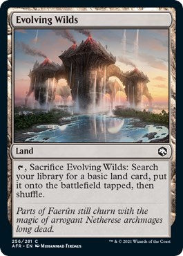 Evolving Wilds (AFR) #256 Common (Lightly Played) Adventures in the Forgotten Realms Magic: The Gathering: 2021