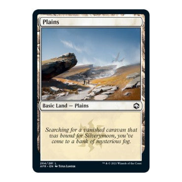 Plains 264 (AFR) #264 Land (Foil Lightly Played) Adventures in the Forgotten Realms Magic: The Gathering: 2021