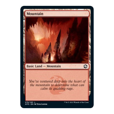 Mountain 276 (AFR) #276 Land (Foil Lightly Played) Adventures in the Forgotten Realms Magic: The Gathering: 2021