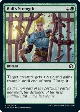 Bulls Strength (AFR) #174 Common Adventures in the Forgotten Realms Magic: The Gathering: 2021
