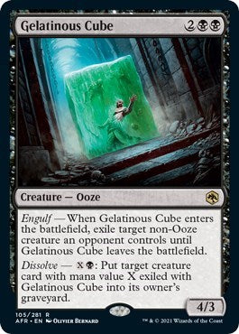 Gelatinous Cube (AFR) #105 Rare Adventures in the Forgotten Realms Magic: The Gathering: 2021