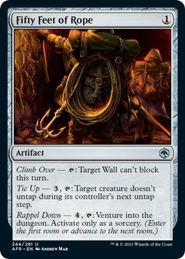 Fifty Feet of Rope (AFR) #244 Uncommon Adventures in the Forgotten Realms Magic: The Gathering: 2021