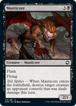Manticore (AFR) #113 Common Adventures in the Forgotten Realms Magic: 2021
