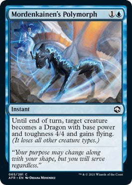 Mordenkainens Polymorph (AFR) #65 Common (Lightly Played) Adventures in the Forgotten Realms Magic: 2021
