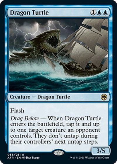 Dragon Turtle (AFR) #56 Rare (Lightly Played) Adventures in the Forgotten Realms Magic: The Gathering: 2021