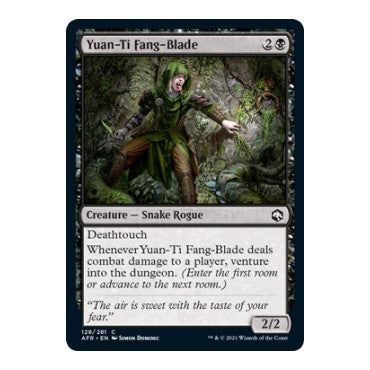 Yuan-Ti Fang-Blade (AFR) #128 Common Adventures in the Forgotten Realms Magic: The Gathering: 2021