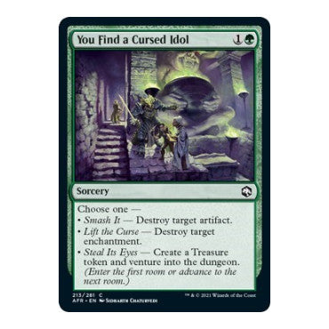 You Find a Cursed Idol (AFR) #213 Common (Lightly Played) Adventures in the Forgotten Realms Magic: The Gathering: 2021