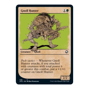 Gnoll Hunter (Showcase) (AFR) #326 Common (Lightly Played) Adventures in the Forgotten Realms Magic: The Gathering: 2021