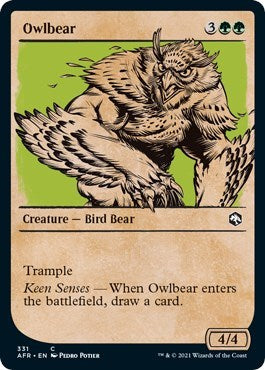Owlbear Showcase (AFR) #331 Common (Moderately Played) Adventures in the Forgotten Realms Magic: The Gathering: 2021