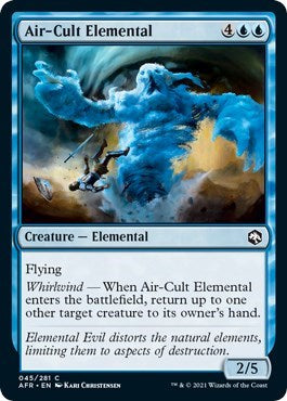 Air Cult Elemental (AFR) #45 Common (Lightly Played) Adventures in the Forgotten Realms Magic: 2021