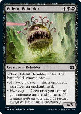 Baleful Beholder (AFR) #89 Common (Moderately Played) Adventures in the Forgotten Realms Magic: The Gathering: 2021