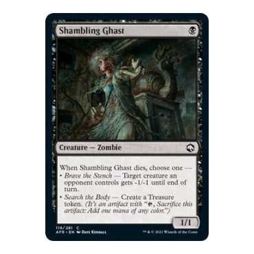Shambling Ghast (AFR) #119 Common (Lightly Played) Adventures in the Forgotten Realms Magic: The Gathering: 2021