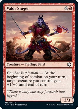 2021 Magic: Adventures in the Forgotten Realms (AFR) - Valor Singer (#165, Common)