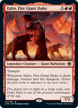 Zalto Fire Giant Duke (AFR) #171 Rare (Lightly Played) Adventures in the Forgotten Realms Magic: The Gathering: 2021