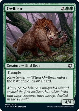 Owlbear (AFR) #198 Common (Lightly Played) Adventures in the Forgotten Realms Magic: The Gathering: 2021