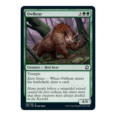Owlbear (AFR) #198 Common (Lightly Played) Adventures in the Forgotten Realms Magic: The Gathering: 2021