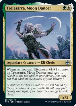 Trelasarra Moon Dancer (AFR) #236 Uncommon (Lightly Played) Adventures in the Forgotten Realms Magic: The Gathering: 2021