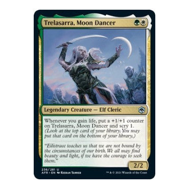 Trelasarra, Moon Dancer (AFR) #236 Uncommon (Lightly Played) Adventures in the Forgotten Realms Magic: The Gathering: 2021