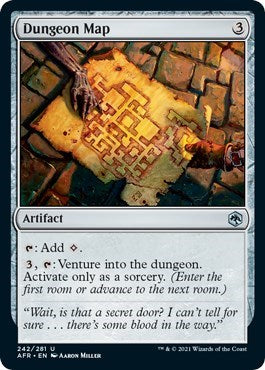 Dungeon Map (AFR) #242 Uncommon Adventures in the Forgotten Realms Magic: The Gathering: 2021