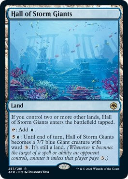 Hall of Storm Giants (AFR) #257 Rare (Lightly Played) Adventures in the Forgotten Realms Magic: 2021