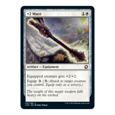 +2 Mace (AFR) #1 Common Adventures in the Forgotten Realms Magic: The Gathering: 2021