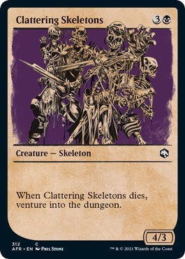 Clattering Skeletons Showcase (AFR) #312 Common Adventures in the Forgotten Realms Magic: The Gathering: 2021