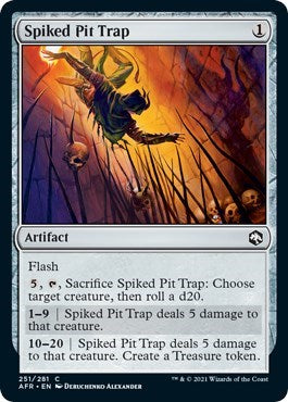 Spiked Pit Trap (AFR) #251 Common (Lightly Played) Adventures in the Forgotten Realms Magic: The Gathering: 2021